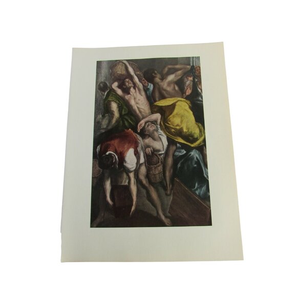 Vintage El Greco Print Cleansing of the Temple 52843 - Picture 1 of 5